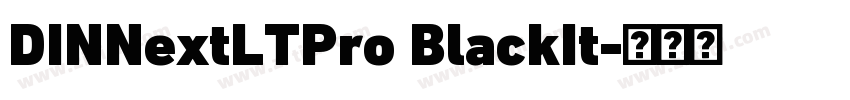 DINNextLTPro BlackIt字体转换 DINNextLTPro BlackIt字体转换
